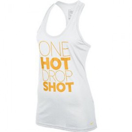 Débardeur Nike one hot drop shot - Blanc