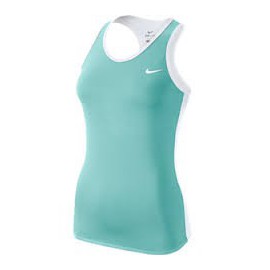Débardeur Nike advantage court - Turquoise / Blanc