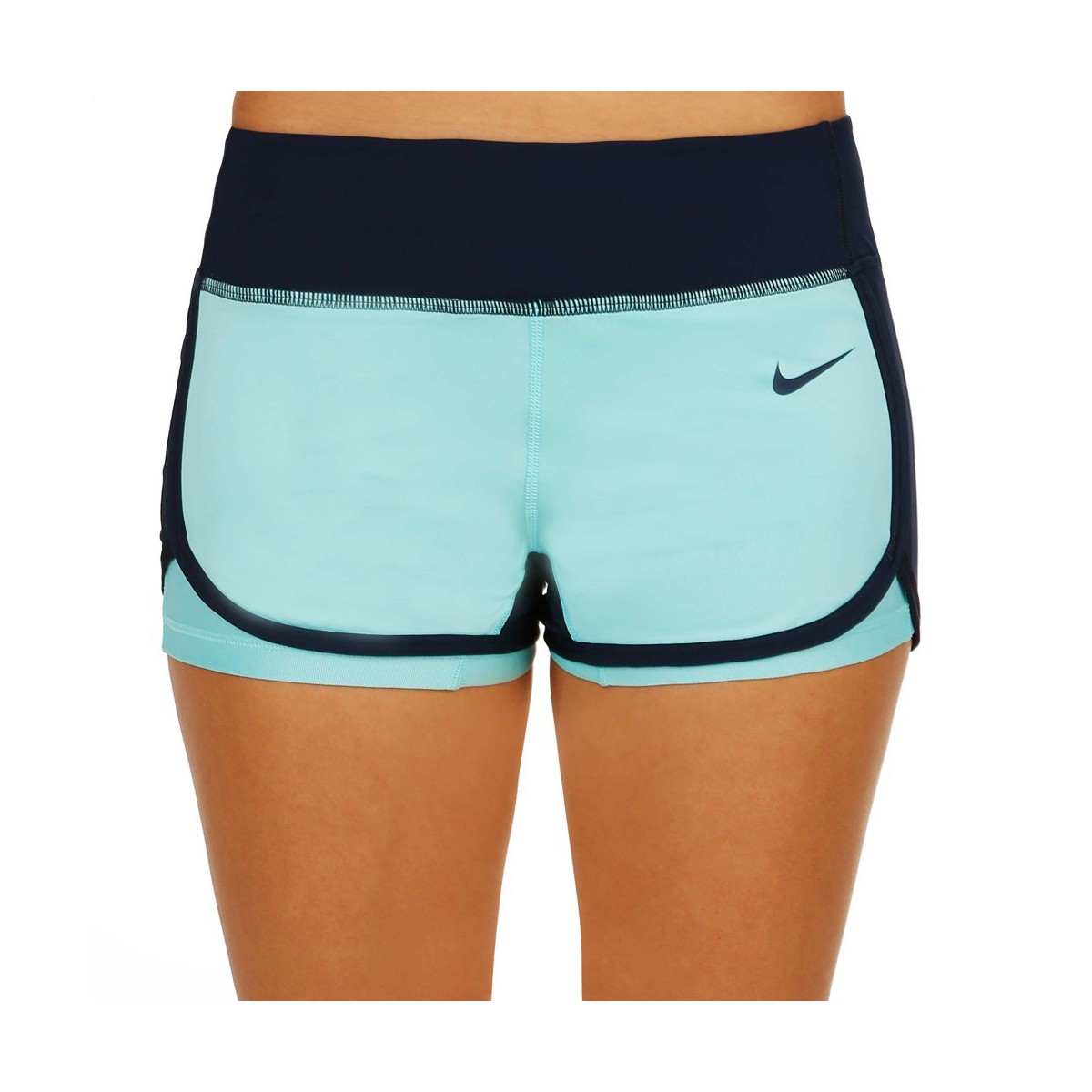 Short Nike court été 2015 turquoise - bleu marine
