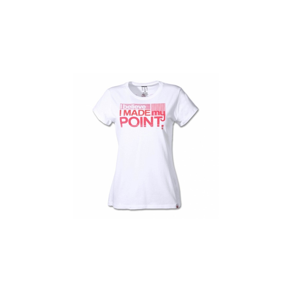 T-shirt Wilson femme "Made my point" - Blanc 