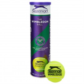 Balle de tennis Slazenger Wimbledon - Tube de 4 balles