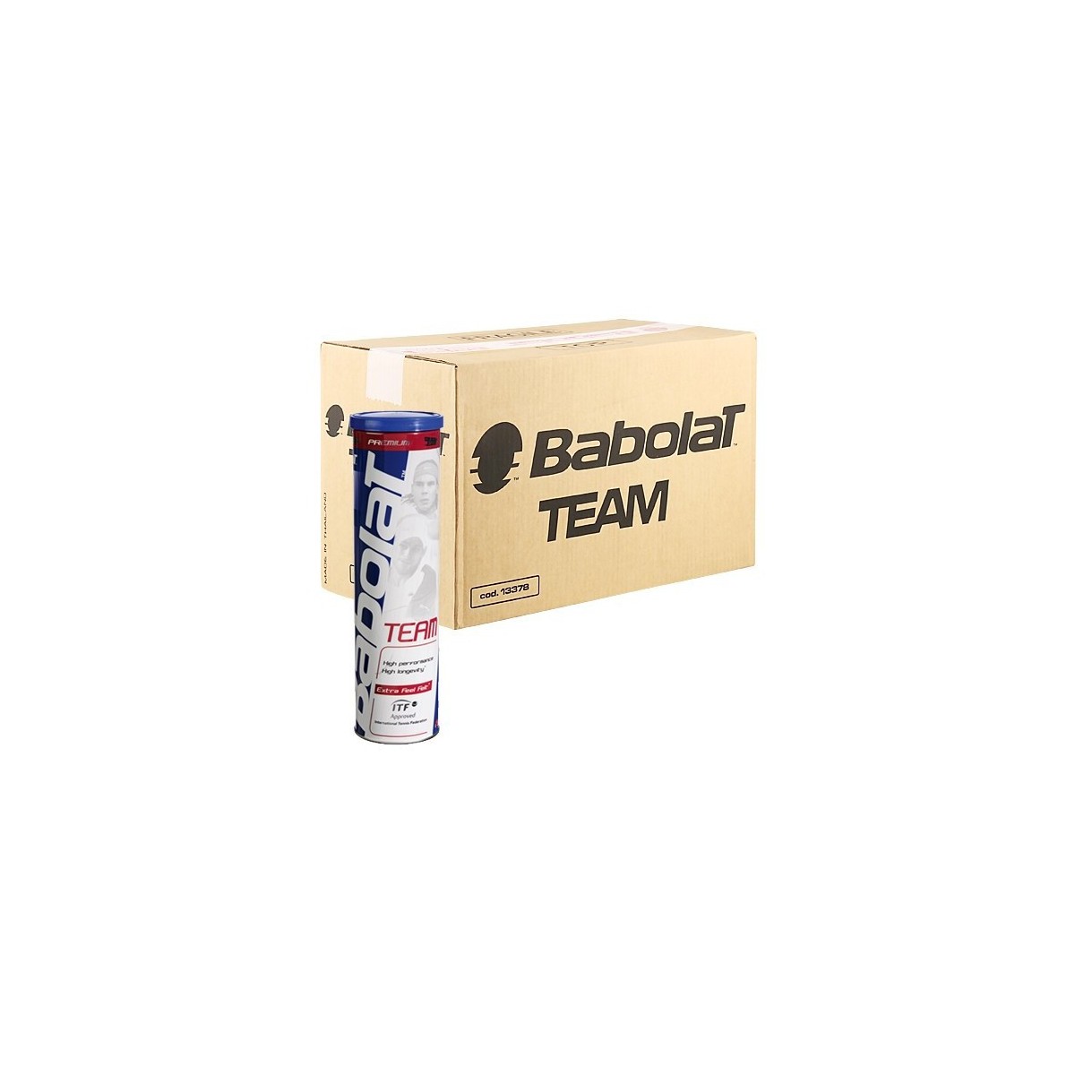 Balles de tennis Babolat Team - 18 tubes 
