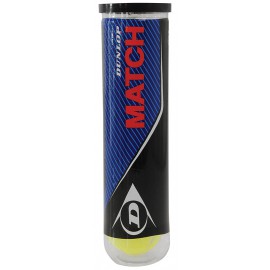 Balle de tennis Dunlop Match - Tube de 4 balles 