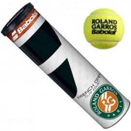 Balle de tennis Babolat French open Roland-Garros - Tube de 4 balles 