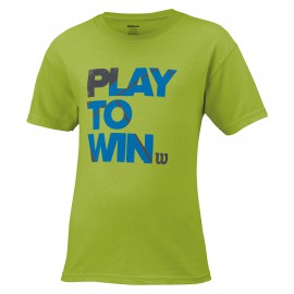 T-shirt Wilson play to win Green Glow 