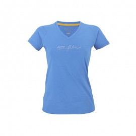 Cotton tee blue Lady Tecnifibre