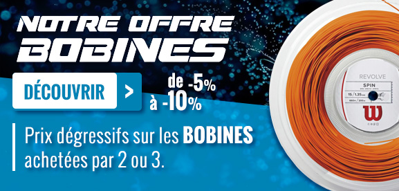 notre offre bobines : de -5 à -10%, Prix dégressifs sur les bobines achetées par 2 ou 3.